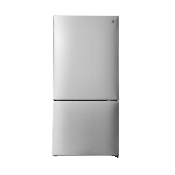 31 in. W, 17.8 cu. ft. Fingerprint-Resistant Stainless Steel Refrigerator with Bottom Freezer and Icemaker