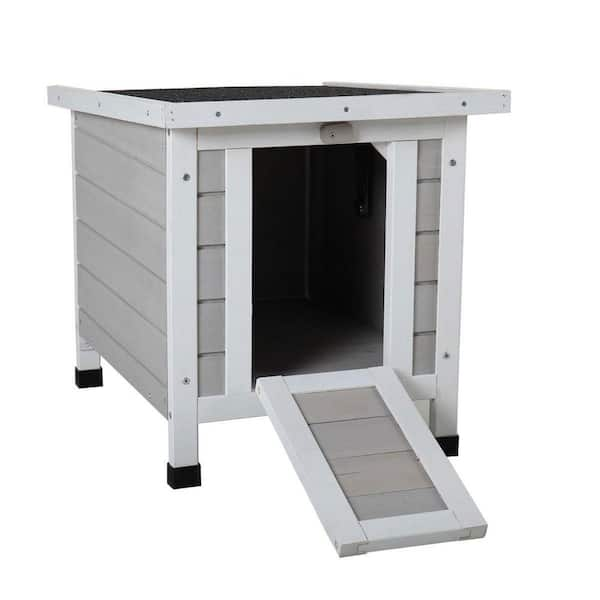 Wooden Small Pet Hutch with Weatherproof Asphalt Roof FX-LKD0-YRW - The ...