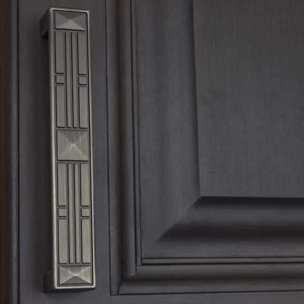 5 in. Center-to-Center Satin Pewter Craftsman Collection Cabinet Pulls (10-Pack)