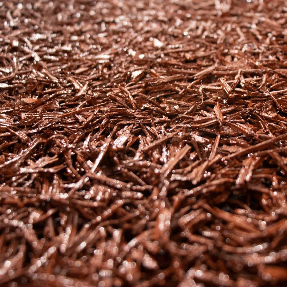 Reversible Red and Brown Recycled Rubber Mulch Pathway, 6 ft x 2 ft
