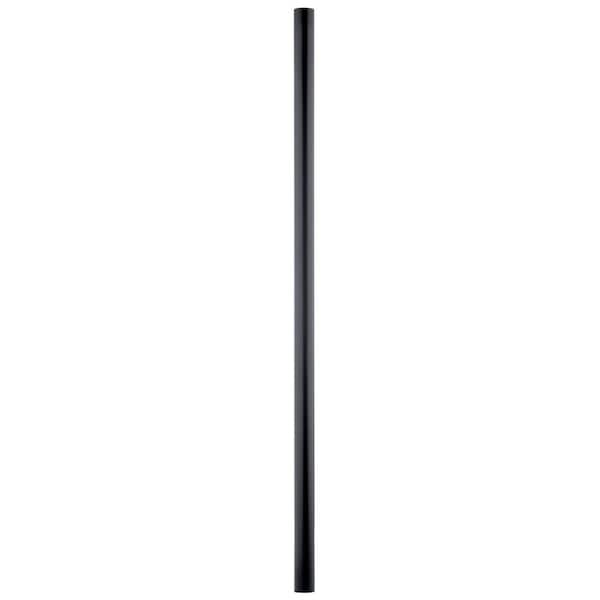 3 in. x 84 in. Black Direct Burial Outdoor Lamp Post (1-Pack)