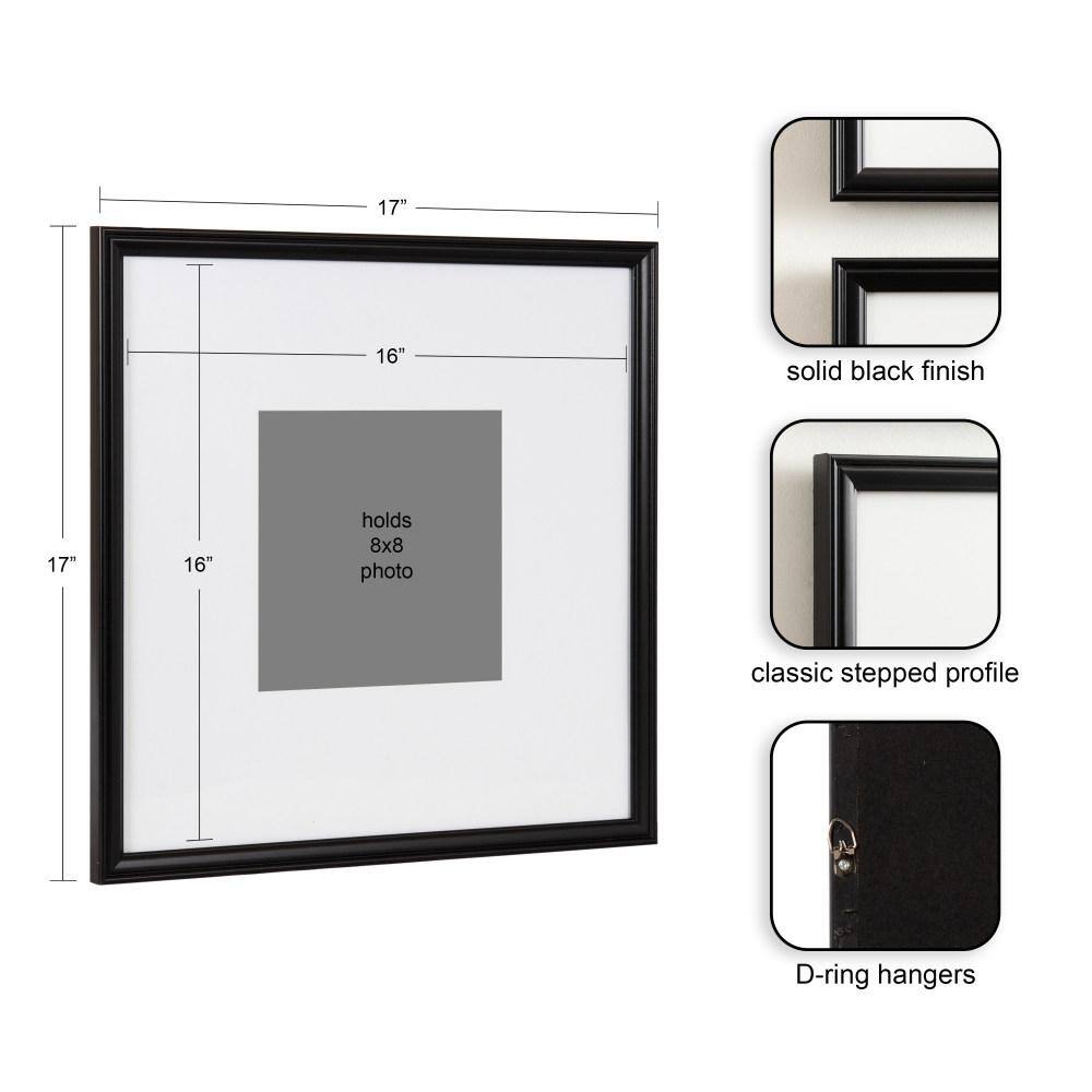 Adlynn Black 16x16 Gallery Wall Frame Set of 3