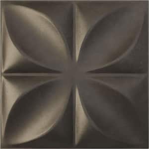 19-5/8"W x 19-5/8"H Alexa EnduraWall Decorative 3D Wall Panel, Weathered Steel (12-Pack for 32.04 Sq.Ft.)