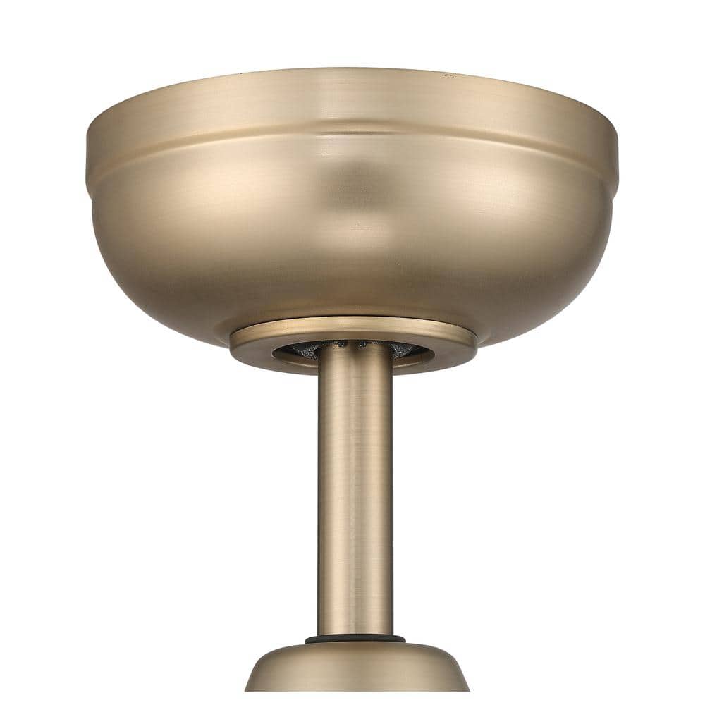 Gibson 52'' Satin Brass Ceiling Fan with LED Light and Remote