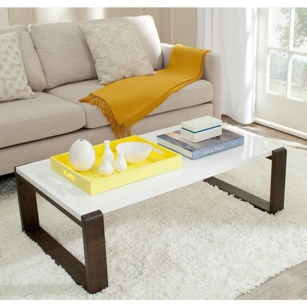 chunky white coffee table