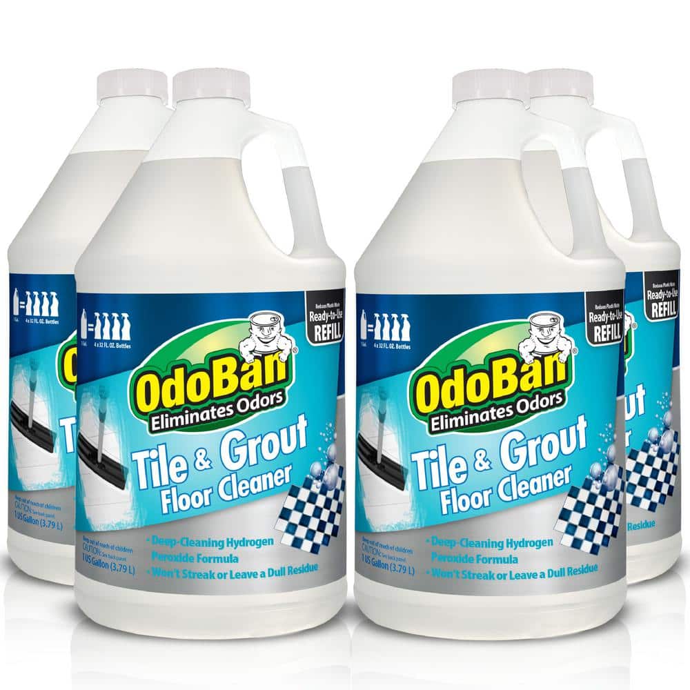 OdoBan Ready-to-Use Hard Surface Floor Cleaner, Streak Free and Neutral PH Formula, 2 Gallons, Scentless