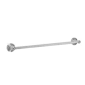 Deveral 24 inch Bathroom Wall Mounted Towel Bar in Chrome Finish