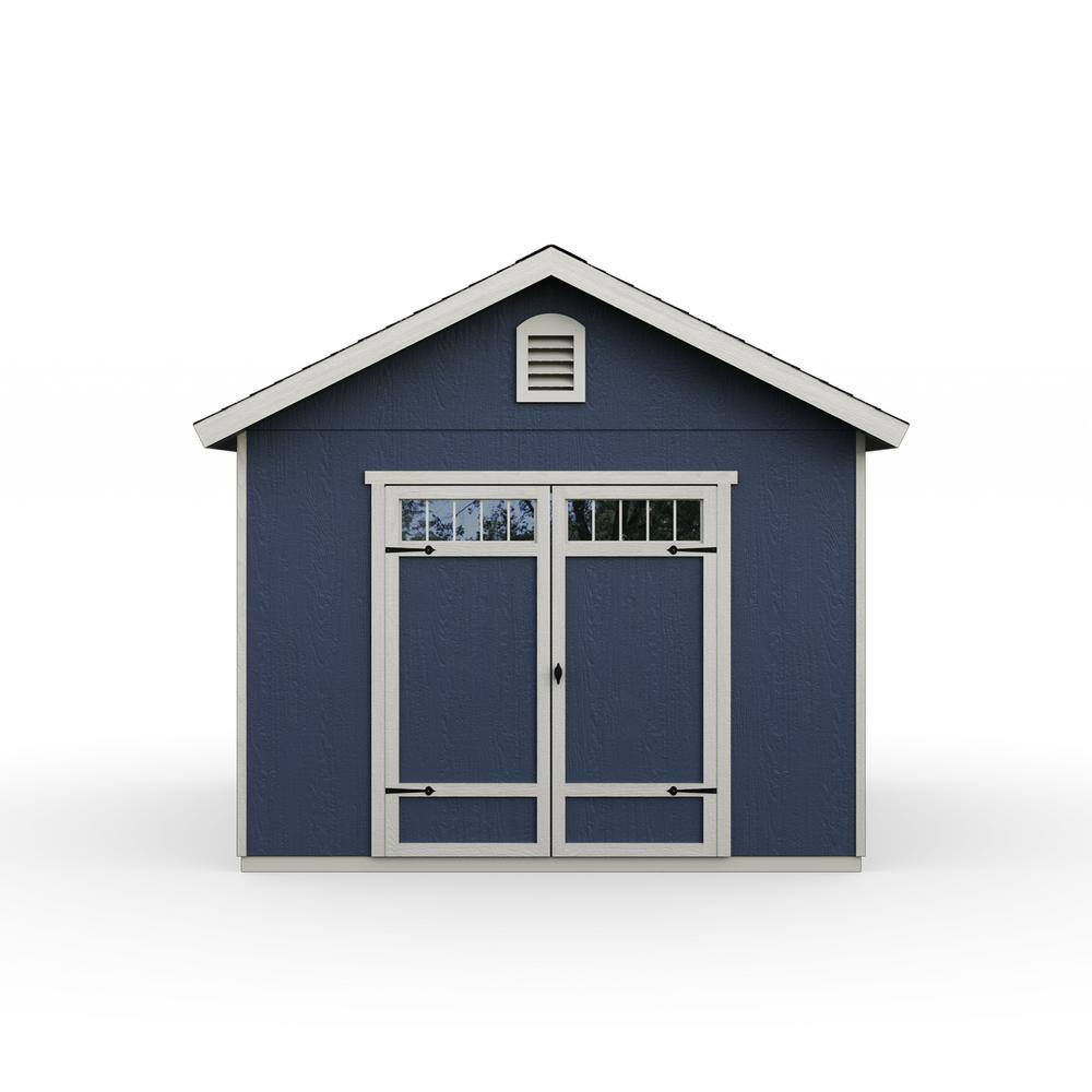Beachwood 10' x 12' Beige Wood Storage Shed with Windows