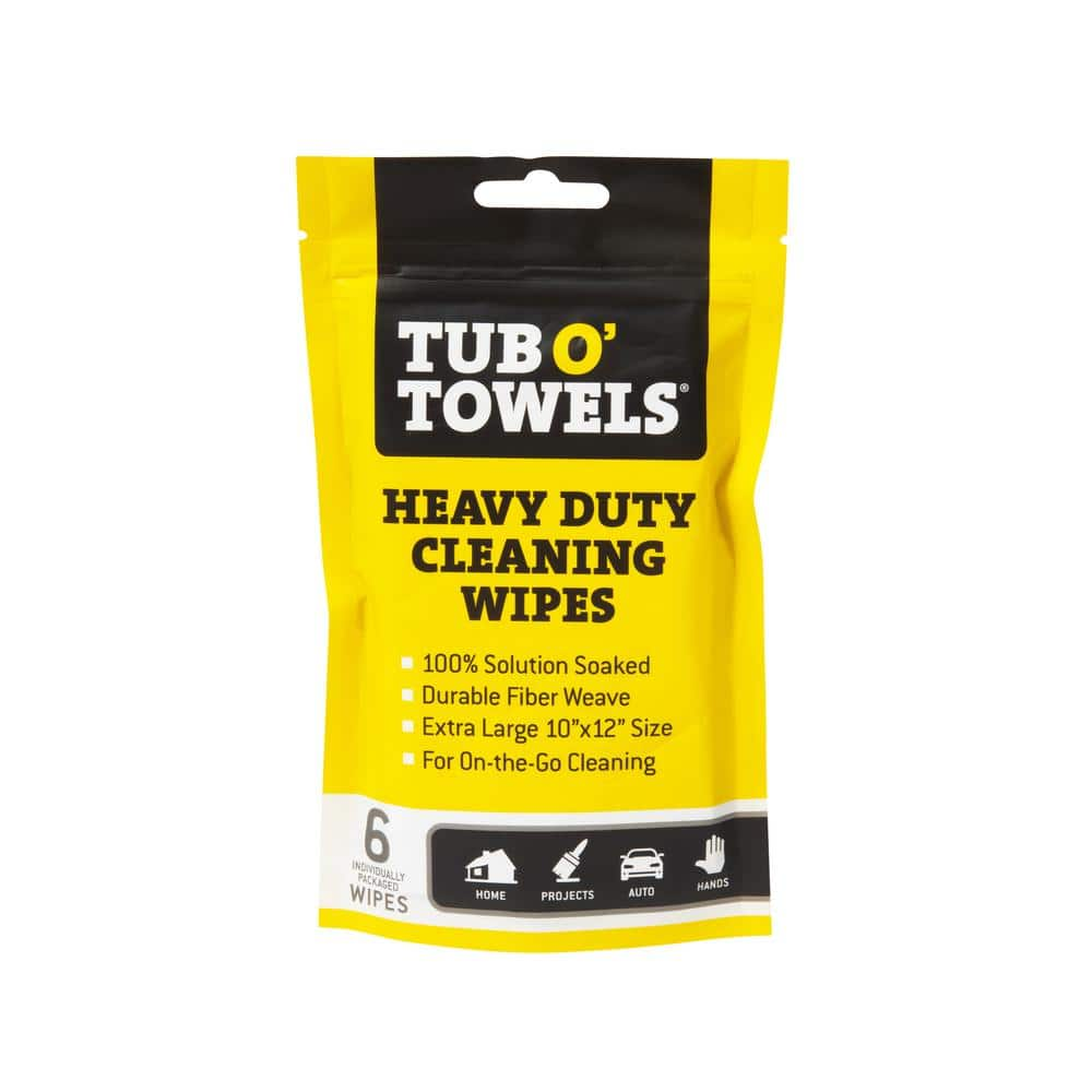 GTIN 686081000582 product image for Heavy-Duty Cleaning Wipes, Individually Wrapped, 6-Pack Pouch | upcitemdb.com