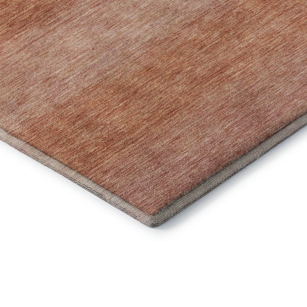 Mayfield Premium Machine Washable Abstract AMF1733 Terracotta 9 ft. x 12 ft. Area Rug