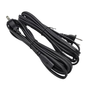 1.5 m Notebook AC Power Cord 2-Prong (18 AWG) Black (2-Pack)