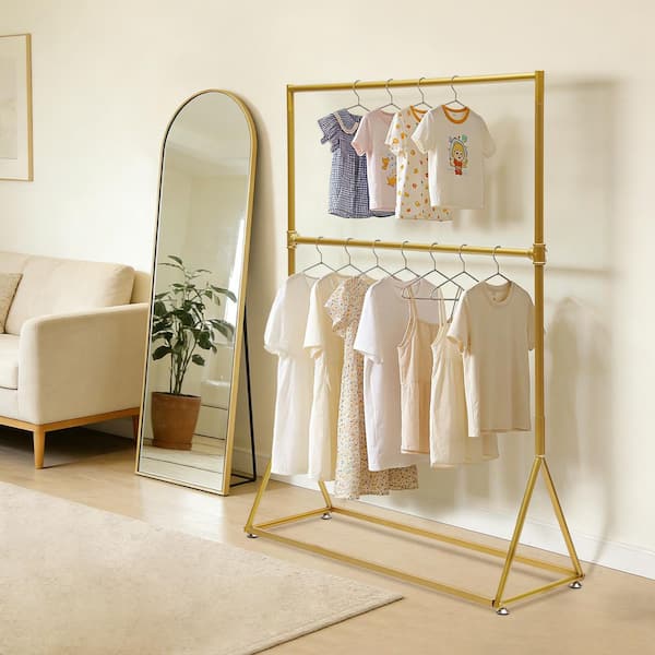 YIYIBYUS Gold Iron Freestanding Clothes Rack Display Stand 47.2 in. W x  62.9 in. H HG-ZJ929-248 - The Home Depot