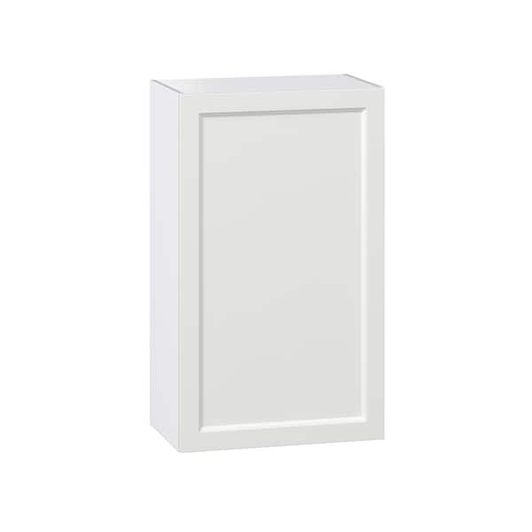 J COLLECTION Laramie 24 in. W x 14 in. D x 40 in. H Assembled Wall Kitchen Cabinet in Painted Bright White