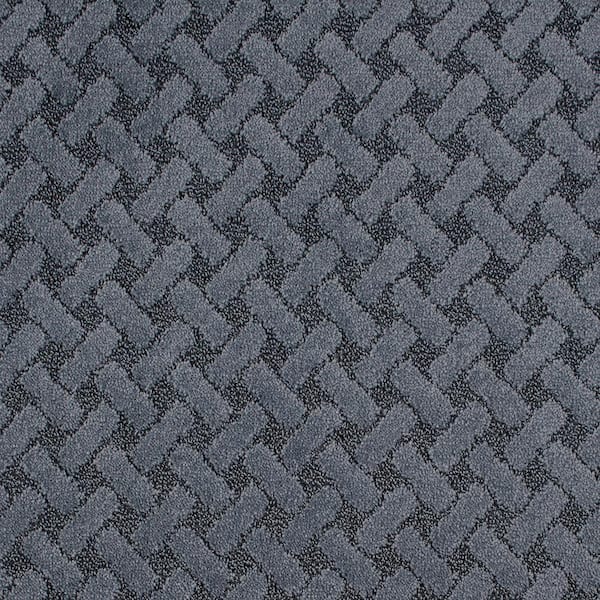 Home Decorators Collection Ashridge Cove Deep Sea Blue 37 oz. Polyester Patterned Installed Carpet