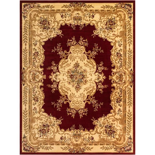 Unique Loom Versailles Leon Red 9' 0 x 12' 0 Area Rug