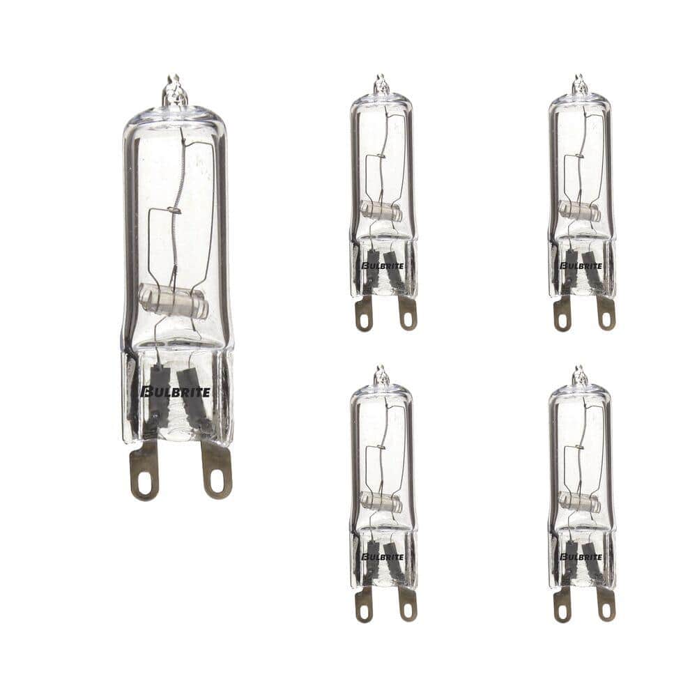 60-Watt Soft White Light T4 (G9) Bi-Pin Screw Base Dimmable Clear Mini Halo