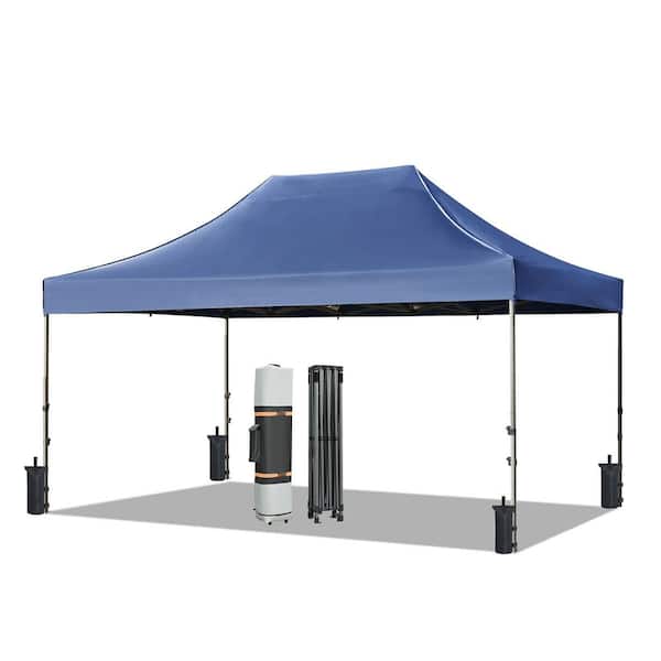 Zeus & Ruta 10 ft. x 10 ft. Khaki Outdoor Pop-Up Canopy Tent