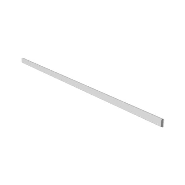 96 in. W x 0.75 in. H x 0.24 in. D in White Shaker Scribe Molding Double Edge / Batten Molding