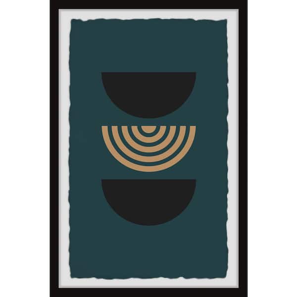 Unbranded "Half-Circle Anomaly" by Marmont Hill Framed Abstract Art Print 24 in. x 16 in.
