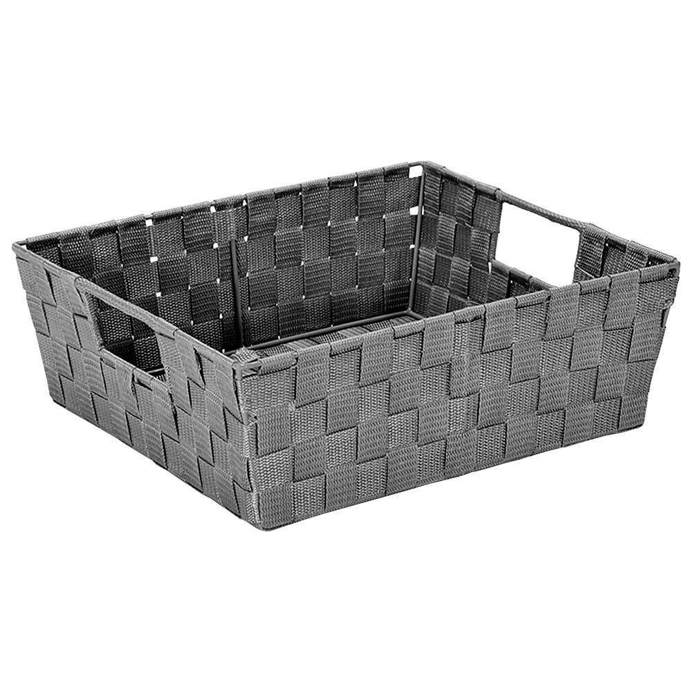 Simplify 5 in. x 15 in. x 13 in. Gray Fabric Closet Drawer Organizer 250152PKGREY The Home Depot