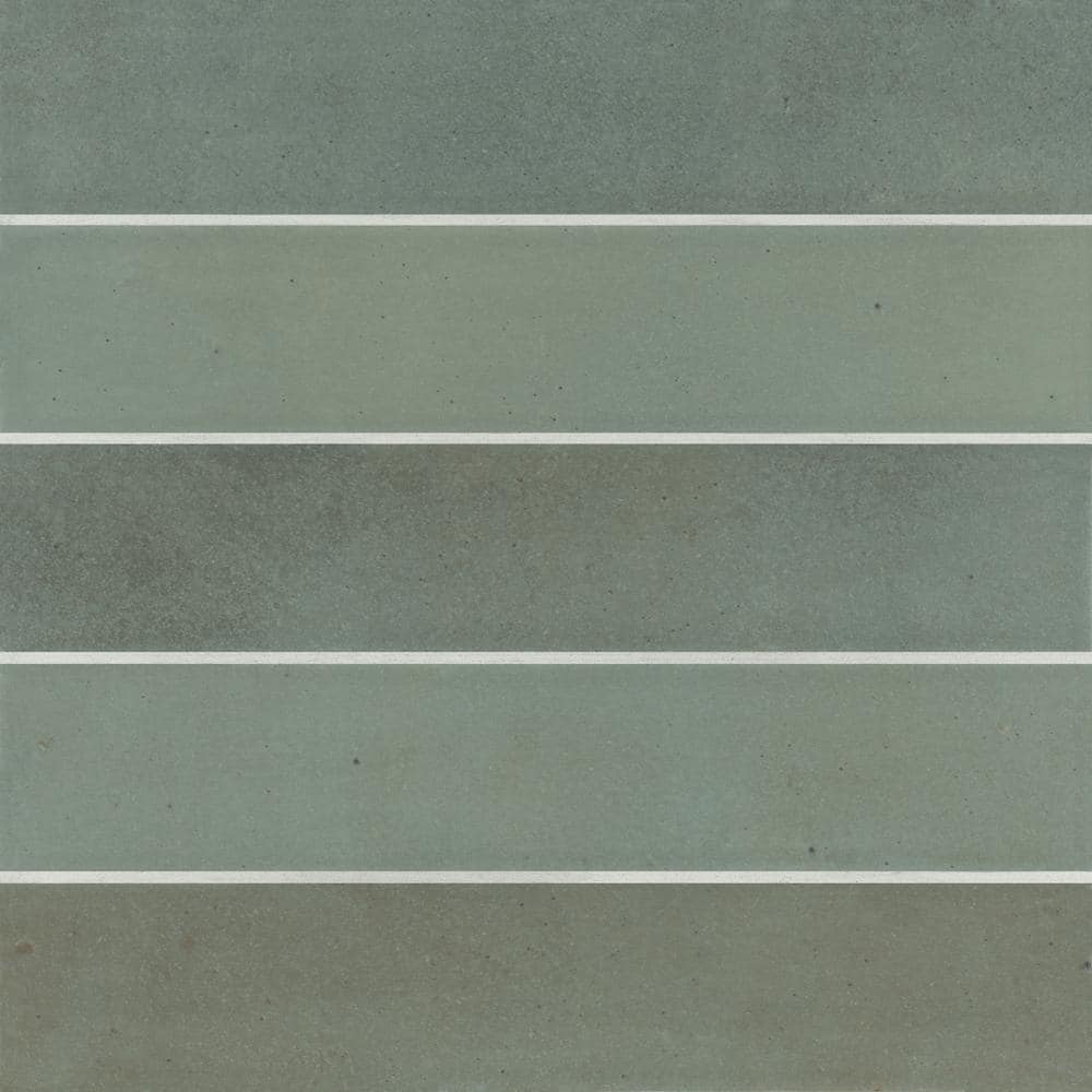 Celine Matte Sage Green Porcelain Rectangular Wall & Floor Tile