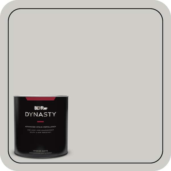 BEHR DYNASTY 1 qt. #QE-49 Mexican Silver Matte Interior Stain-Blocking Paint & Primer