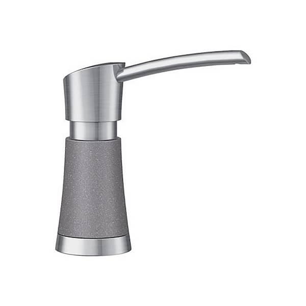 Blanco Artona Deck-Mounted Soap and Lotion Dispenser in Metallic Gray and Stainless