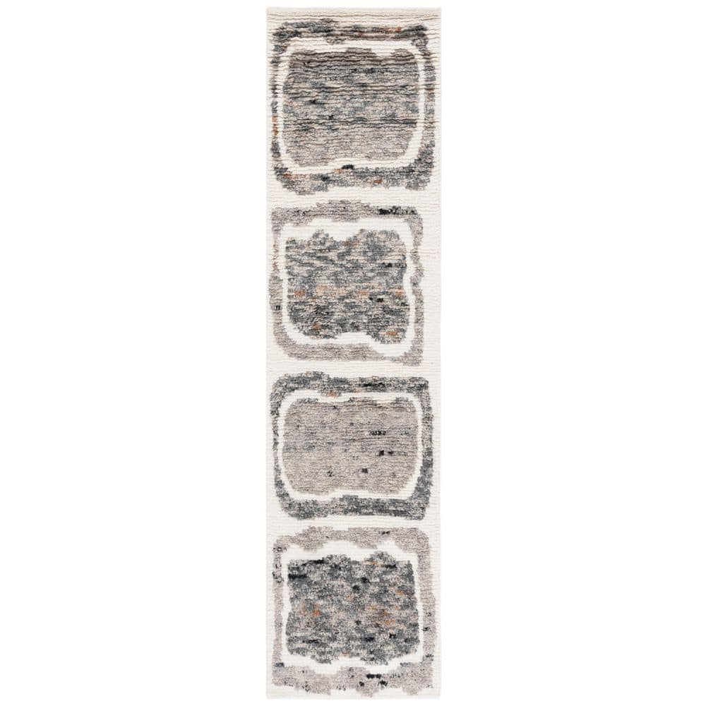 Casablanca 2 ft. x 9 ft. Ivory/Dark Gray Abstract Rectangle Runner Rug price history on PriceWatchPro