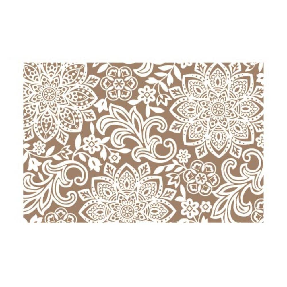 8 ft. x 10 ft.-Reversible Mandala Outdoor Plastic Straw Rug Brown price history on PriceWatchPro