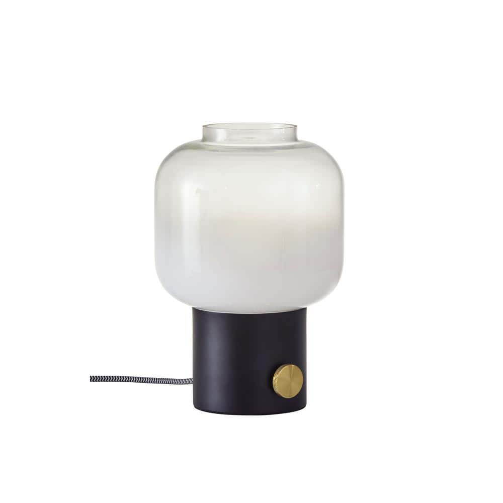 Lewis 12 in. Black Table Lamp