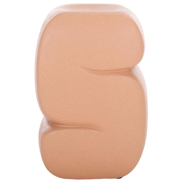 SAFAVIEH Marnie 18.5 in. Terracotta Round Concrete End Table