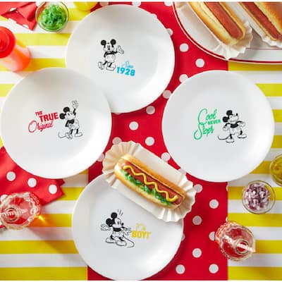 8.5 in. Mickey Mouse - The True Original Salad/Lunch Plates (Set of 4)