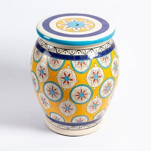 17.75 in. Tall Ceramic Garden Stool Callista