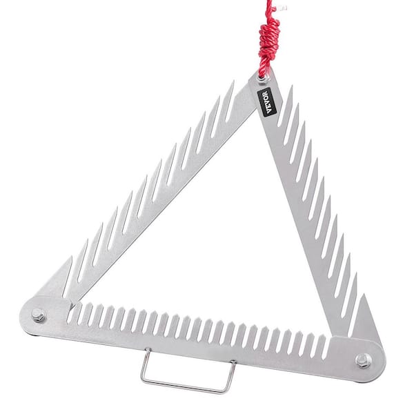 20 in. 3-Sided Aquatic Weed Rake, Portable Foldable Pond Cutter, Stainless Steel, Throwable w/ 360 in. Rope, 2025 Update