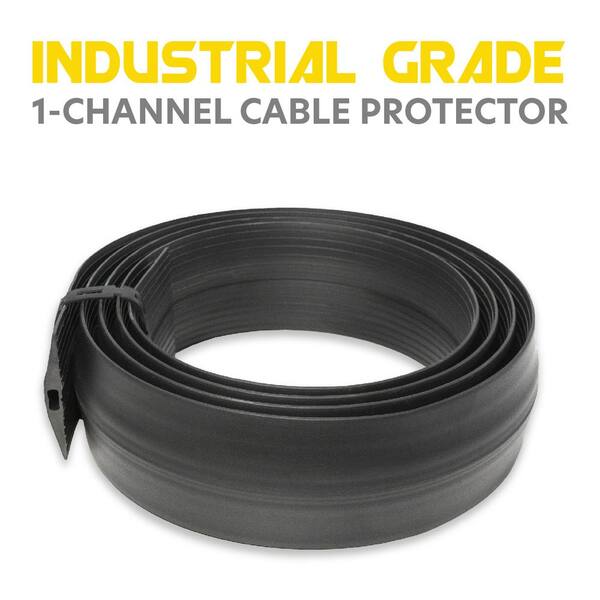 CABLE MAN 10 ft. Residential Grade 3-Channel Gray Wire, Cord and Cable  Protector 6000-G10C - The Home Depot