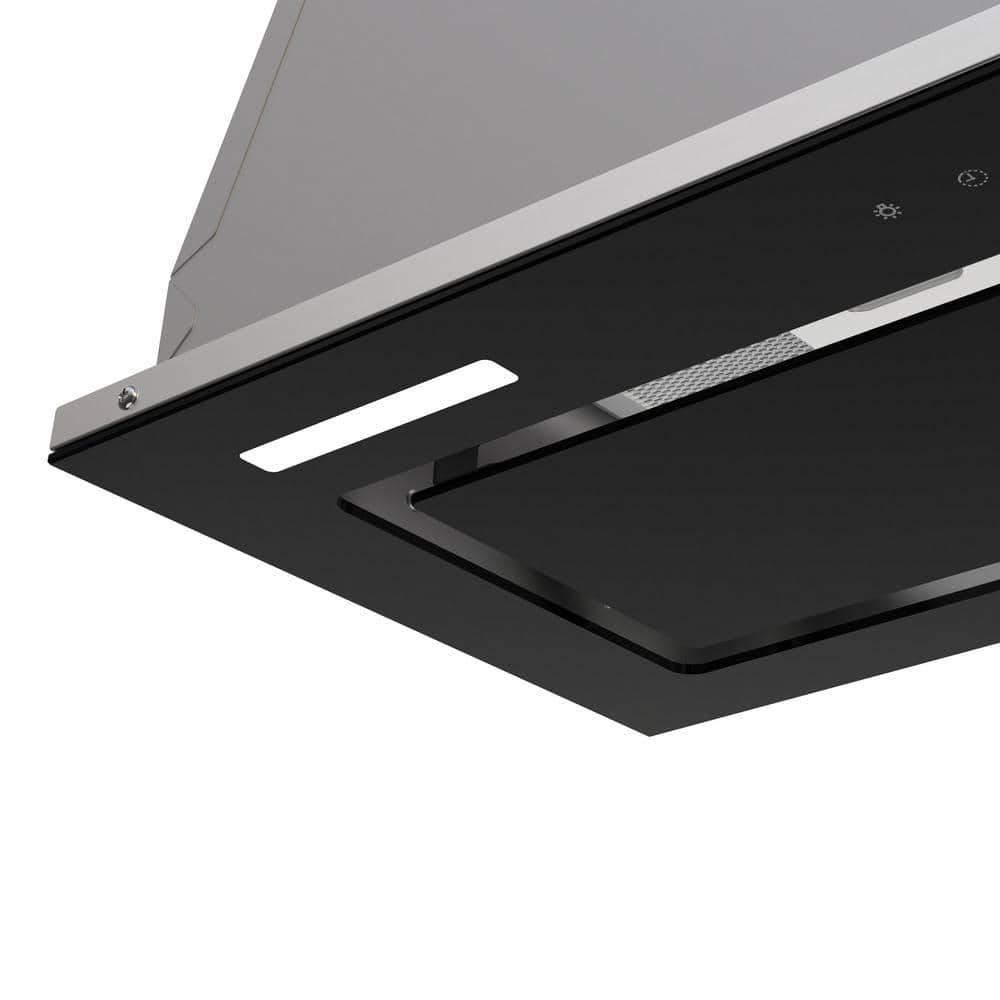 Streamline 28" Stainless Steel and Black Insert Range Hood