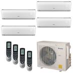 Ramsond 36000 BTU 3-Ton Quad Wall Mount Ductless Mini Split Air ...