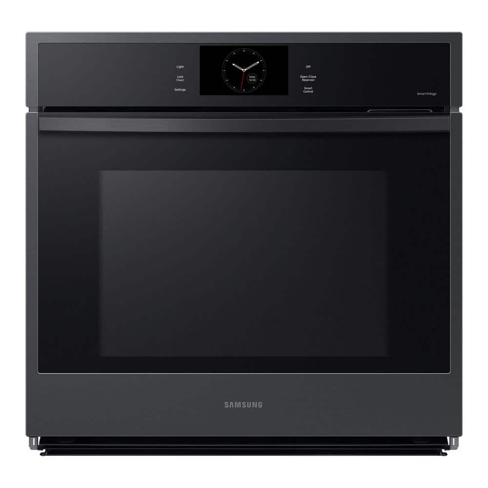 "Samsung 30"" Single Wall Oven with Steam Cook in Matte Black"