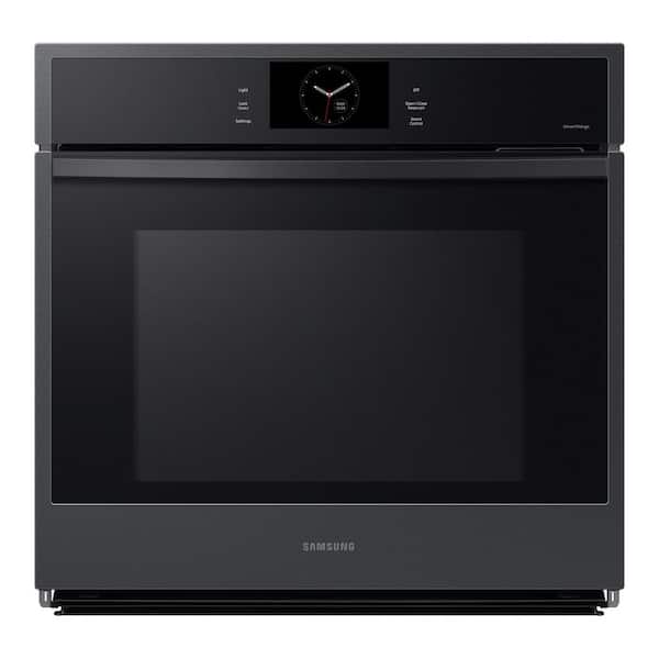 Samsung 30" Single Wall Oven with Steam Cook in Matte Black