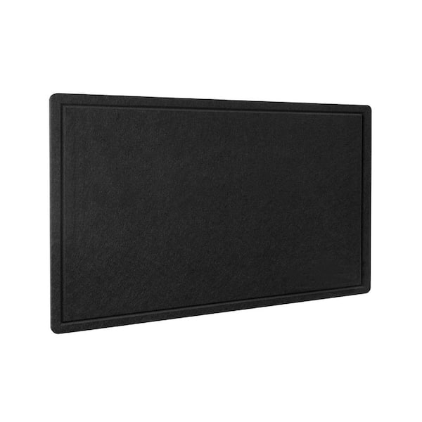 Decorative 24 in. x 36 in. ‎Black Wood Framed Felt Memo Board
