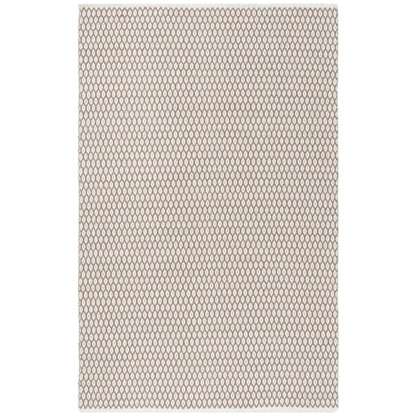 SAFAVIEH Montauk Beige/Ivory 9 ft. x 12 ft. Geometric Multi-Diamonds Area Rug