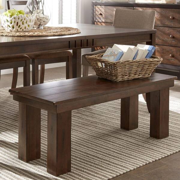 HomeSullivan Marlborough Dark Rustic Oak Bench