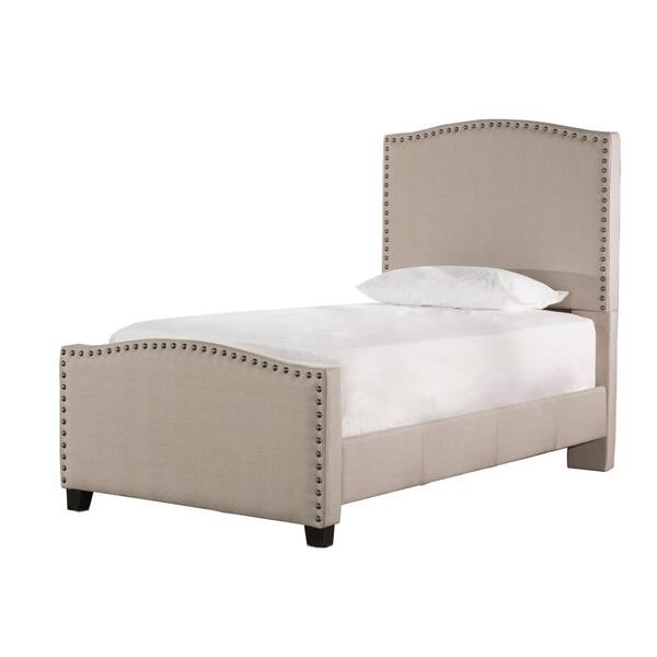 Hilale Furniture Kerstein Gray Dove, Upholstered Queen Bed Headboard And Footboard