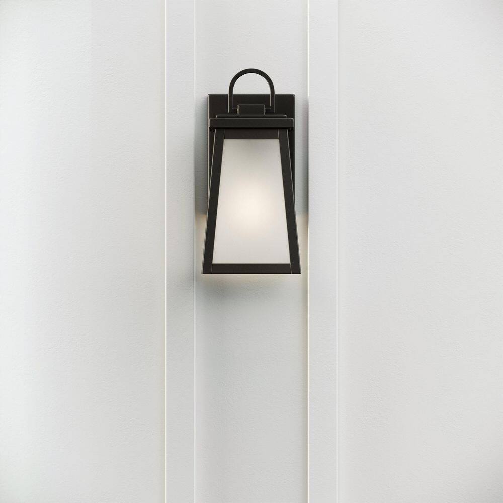 Founders Bronze Black 1-Light Outdoor Lantern with Dimmable Energy Star