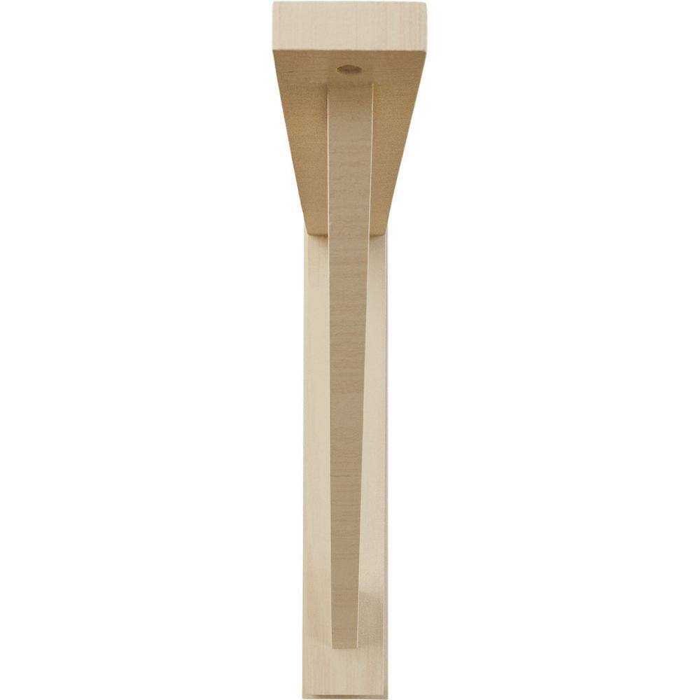 Traditional Rubberwood Shelf Bracket 2.5" W x 14.75" D x 14.25" H