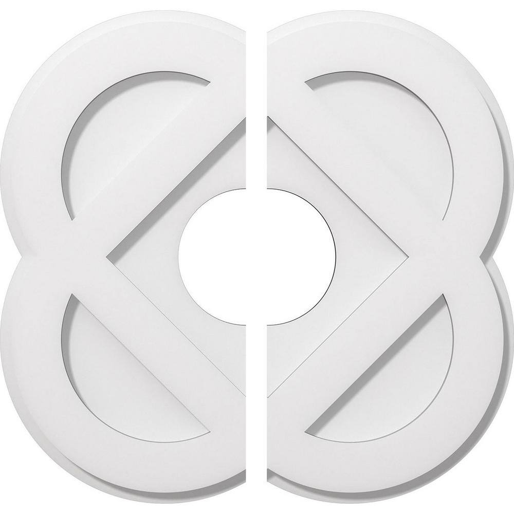 1 in. P X 7 in. C X 18 in. OD X 5 in. ID Charlotte Architectural Grade PVC Contemporary Ceiling Medallion, Two Piece price history on PriceWatchPro