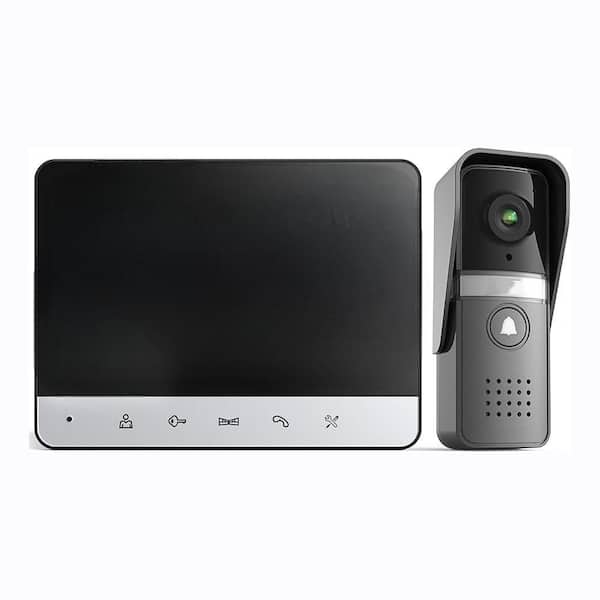 7 Inch HD Wired Video Intercom System Doorbell Camera Touch Monitor Night Vision Rainproof Dual-Way Intercom