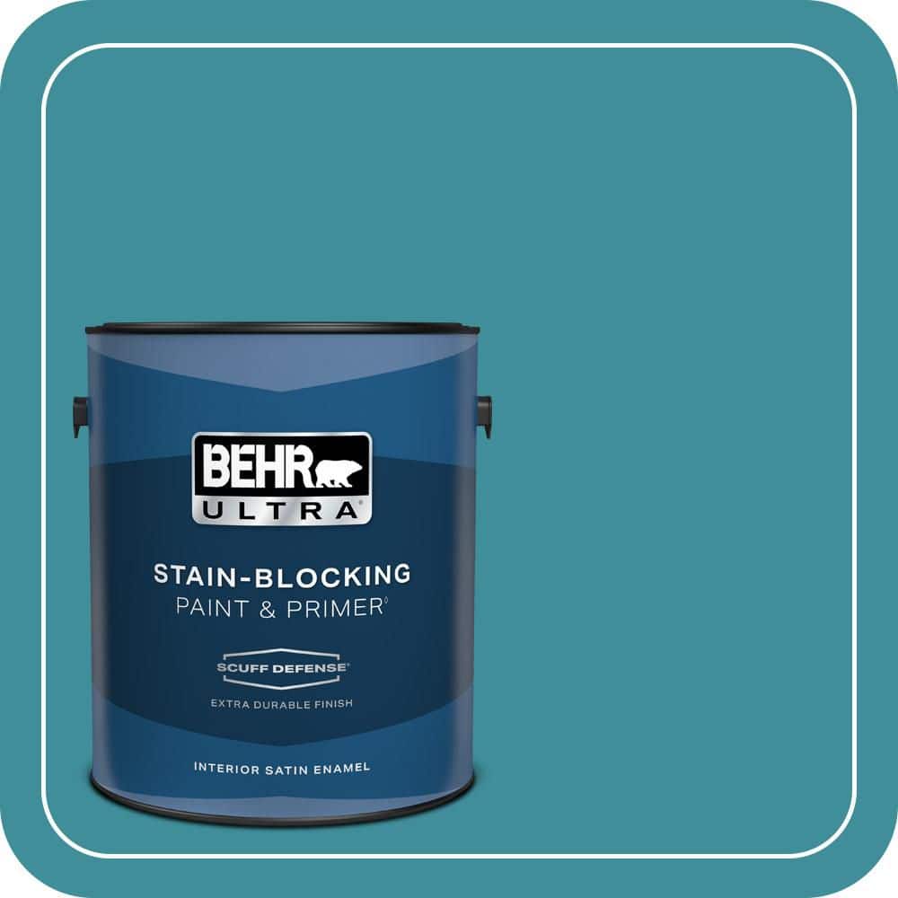 1 gal. #MQ6-34 Prophetic Sea Extra Durable Satin Enamel Interior Paint & Primer price history on PriceWatchPro