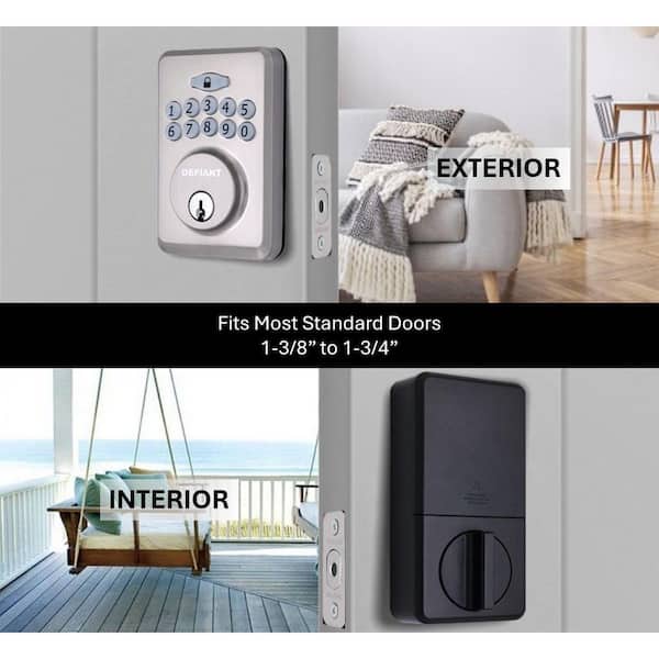Radius Satin Nickel Single Cylinder Keypad Deadbolt