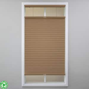 Latte Cordless Light Filtering Polyester Top Down Bottom Up Cellular Shades - 33.5 in. W x 48 in. L